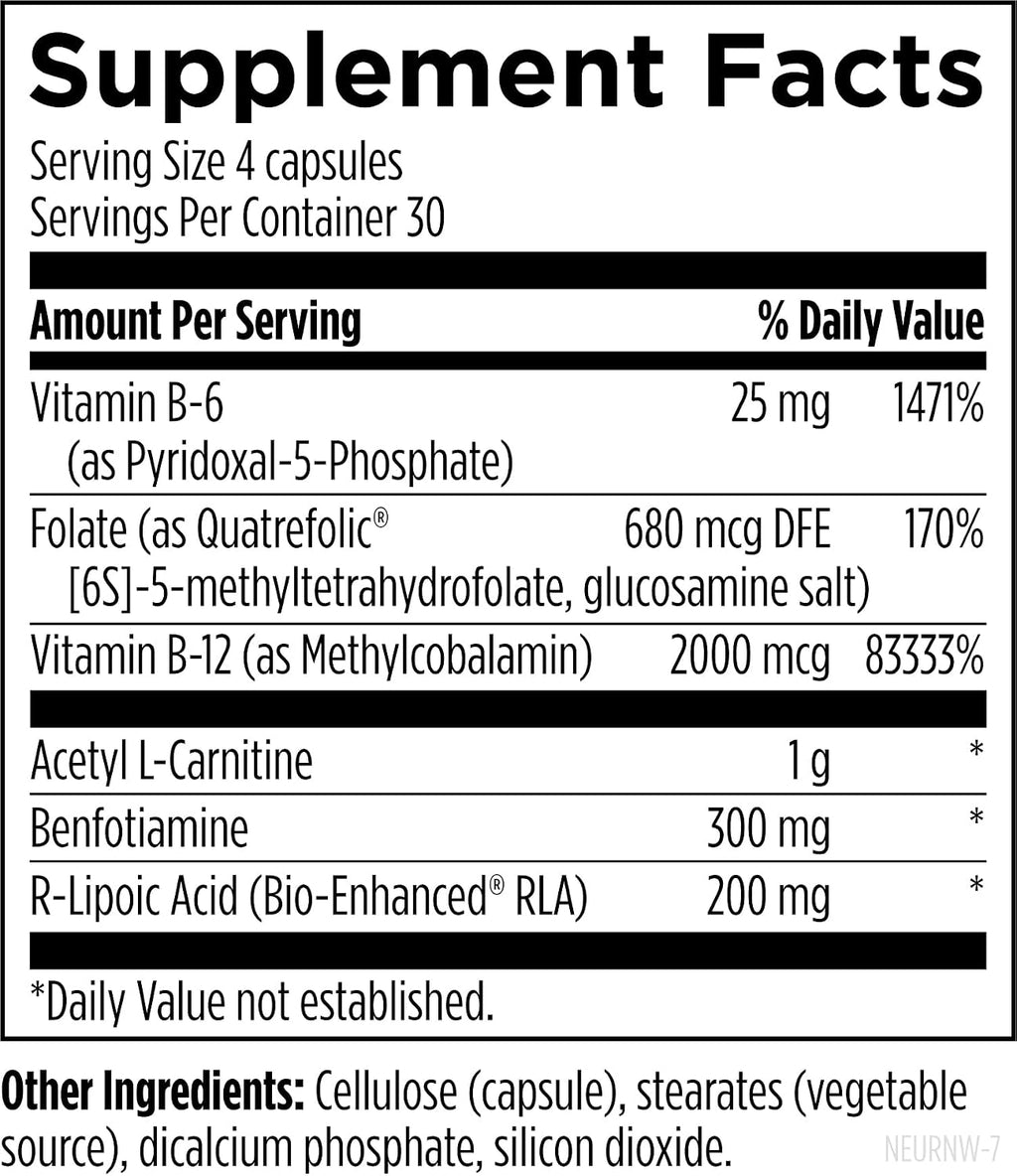 Designs for Health NeuroRenew - Suplemento para la Función Nerviosa (120 Cápsulas)