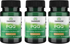 Swanson PQQ 20 mg 30 Cápsulas Vegetales (Paquete de 3)