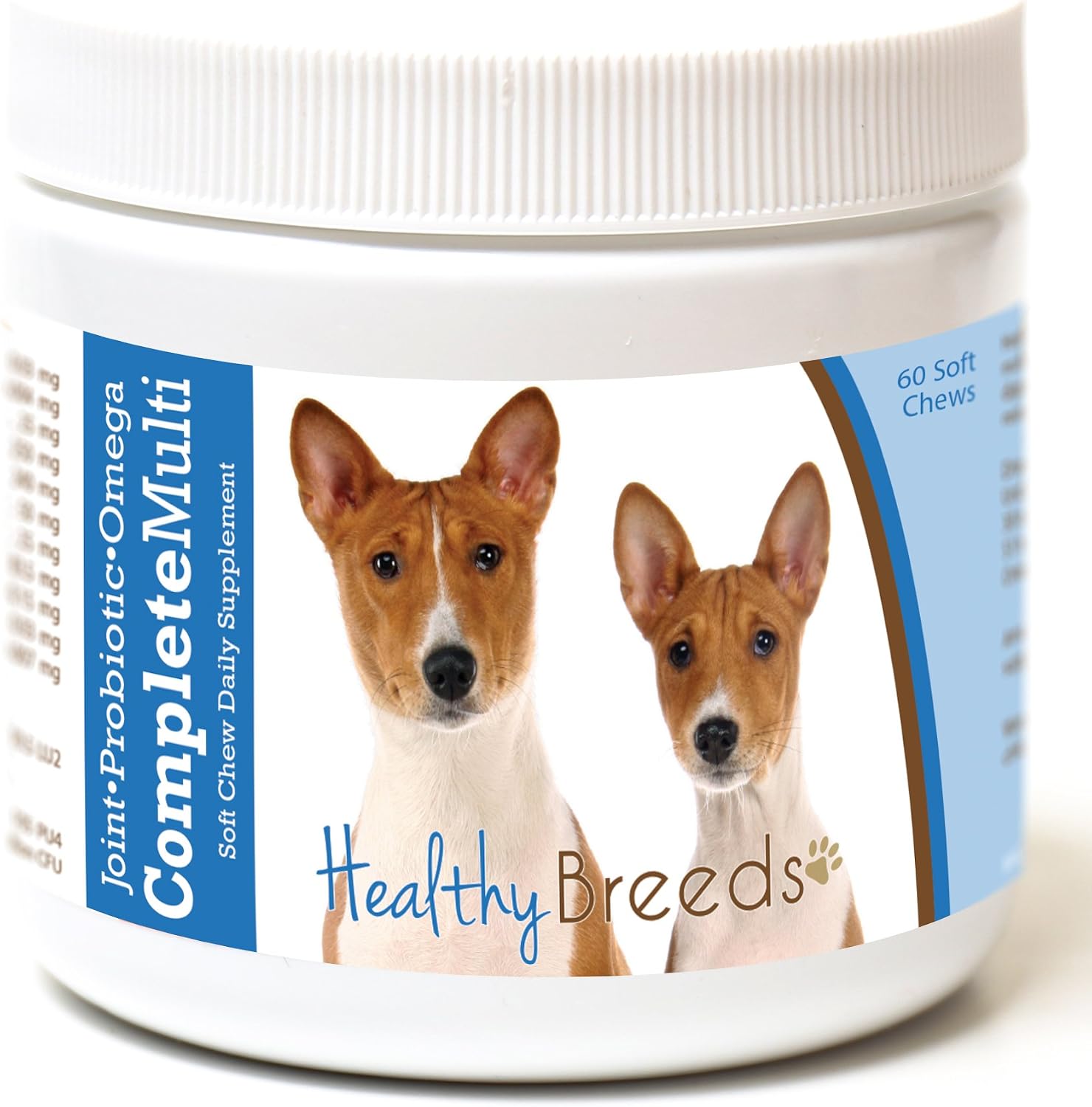 Healthy Breeds Multivitamínico Completo para Perros – con Probióticos, Glucosamina, Condroitina y Omega – 60 Snacks Blandos