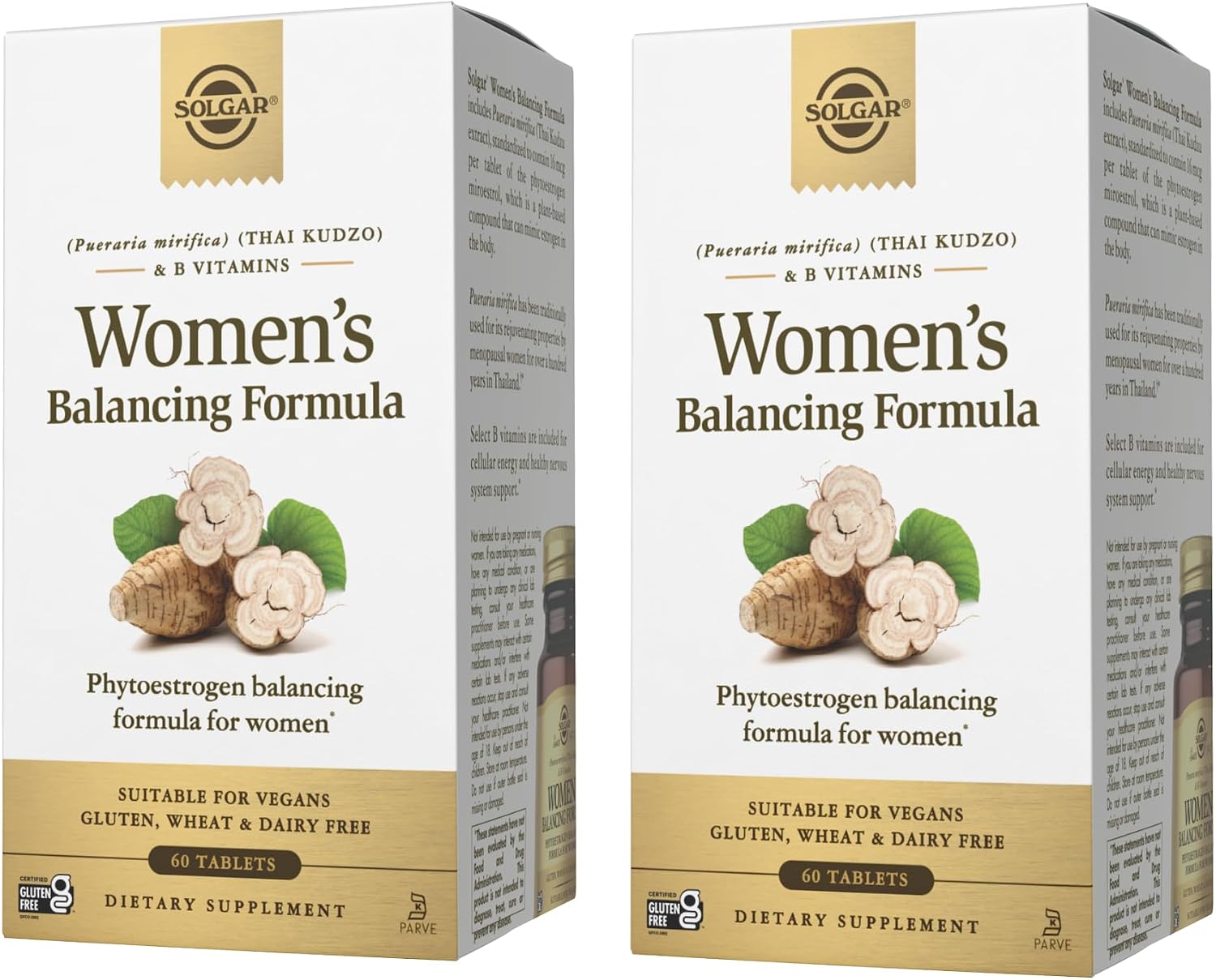 Solgar Women's Balancing Formula - 60 Tablets (Pack of 2) - Vegan, Kosher, Gluten-Free and Dairy-Free