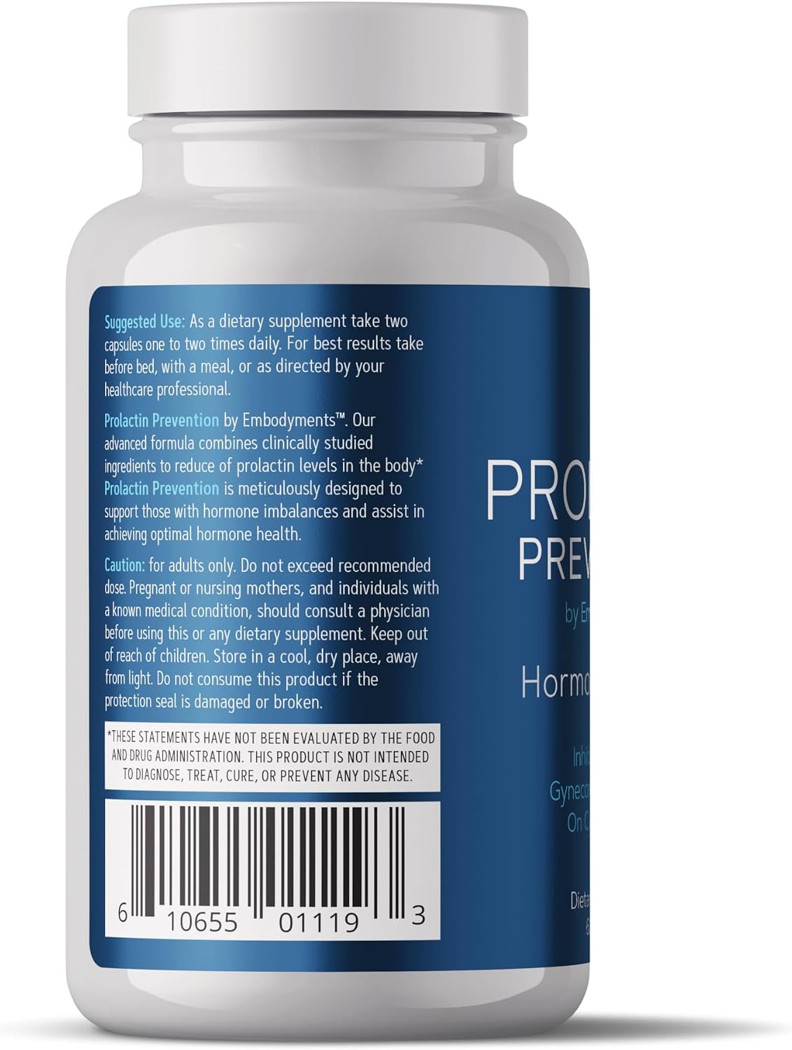 Complete Nutrition Prolactin Prevention | Apoyo a la Prolactina y Dopamina | Equilibrio Hormonal para Hombres | Post-Ciclo y Bienestar | 60 Cápsulas