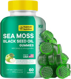 Sea Moss Gummis con Shilajit, Ashwagandha y Astaxantina - Rico en Minerales y Vitaminas - 60 Gominolas