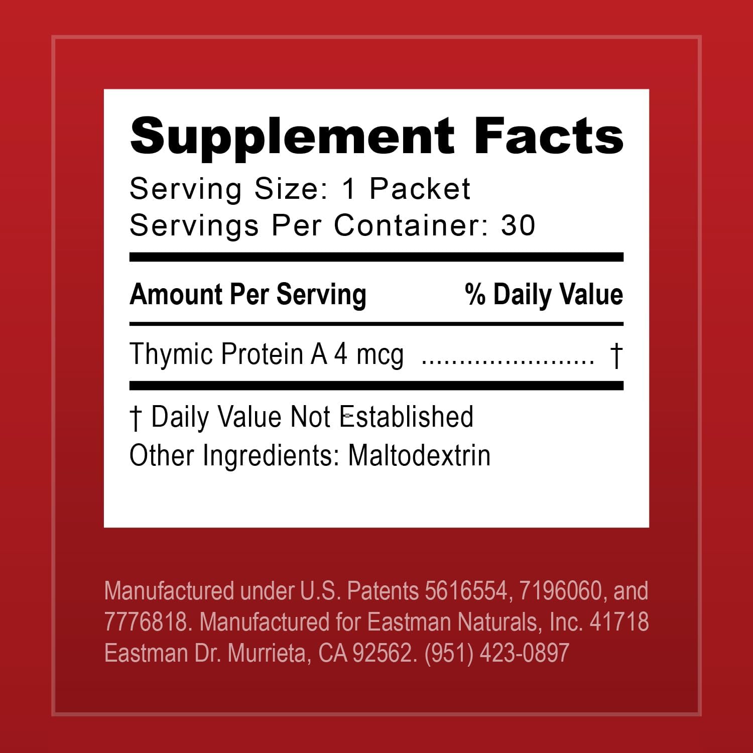 ProBoost Proteína Tímica A – Polvo Sublingual para Apoyo Inmunológico, 30 Sobres