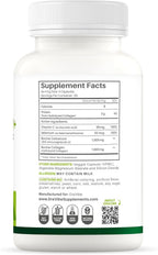 ERAVIBE Suplemento de Calostro 4 en 1, Colágeno, Selenio y Vitamina C - 2100 mg - 120 Cápsulas Veganas
