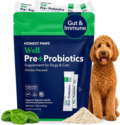 Honest Paws Probióticos para Perros - Polvo – Apoyar la digestión normal: Ayudan a descomponer los alimentos y a – Image 10