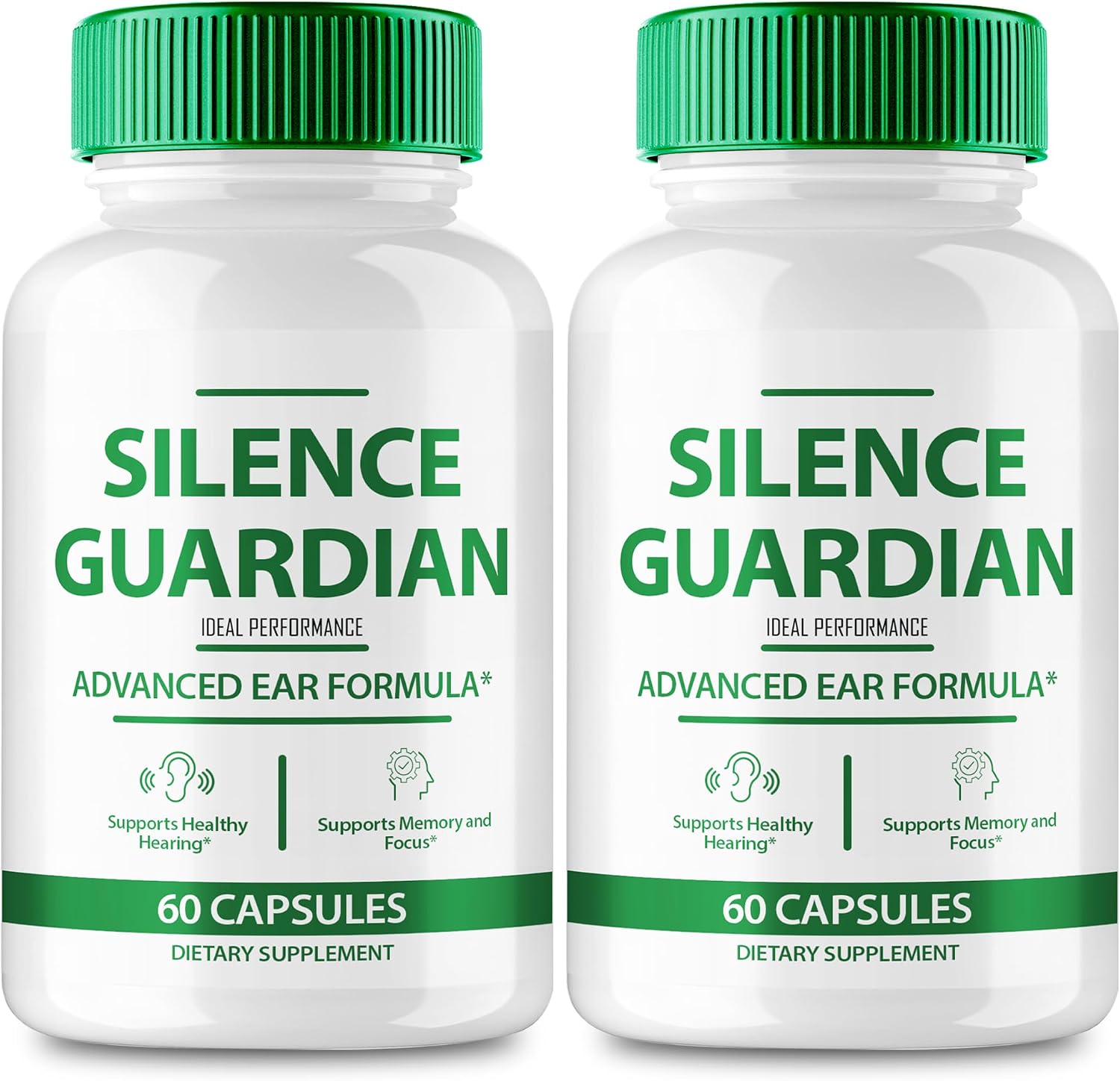 Silence Guardian Cápsulas para el Tinnitus – Apoyo Auditivo (2 Paquetes)