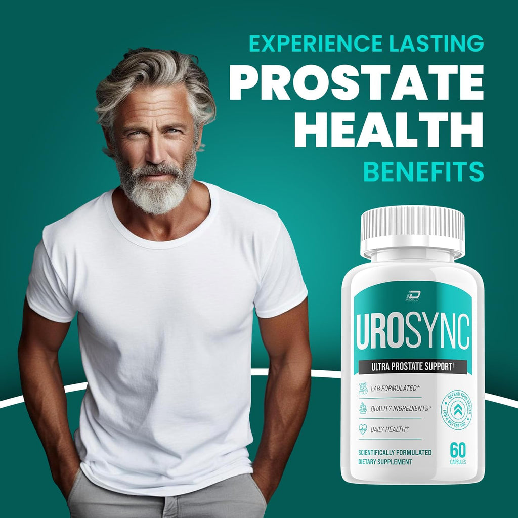 UroSync Suplemento para Hombres – Fórmula Avanzada UroSyncPro, 60 Cápsulas