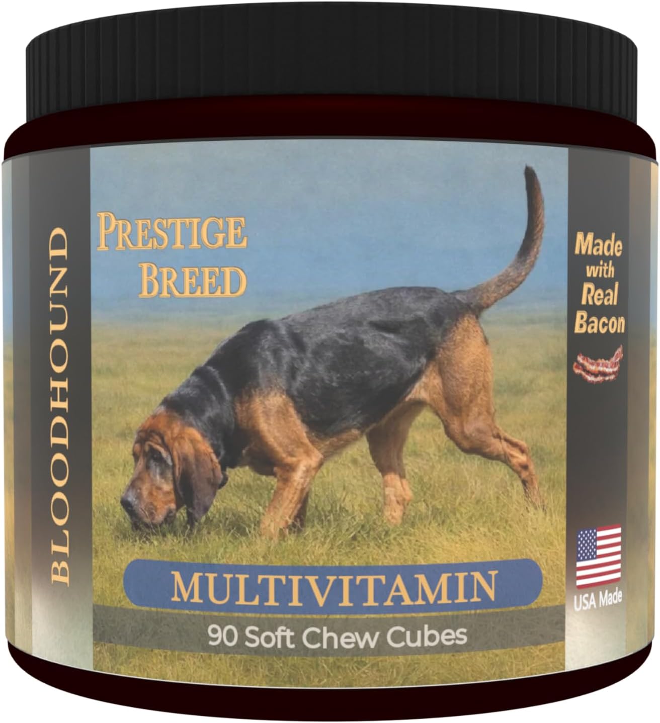 Border Collie Multivitamins, 90 Count, Made in the USA with Real Bacon