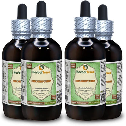Shankhpushpi (Convolvulus Pluricaulis) Extracto Líquido Sin Alcohol - 4x118 ml – Image 1