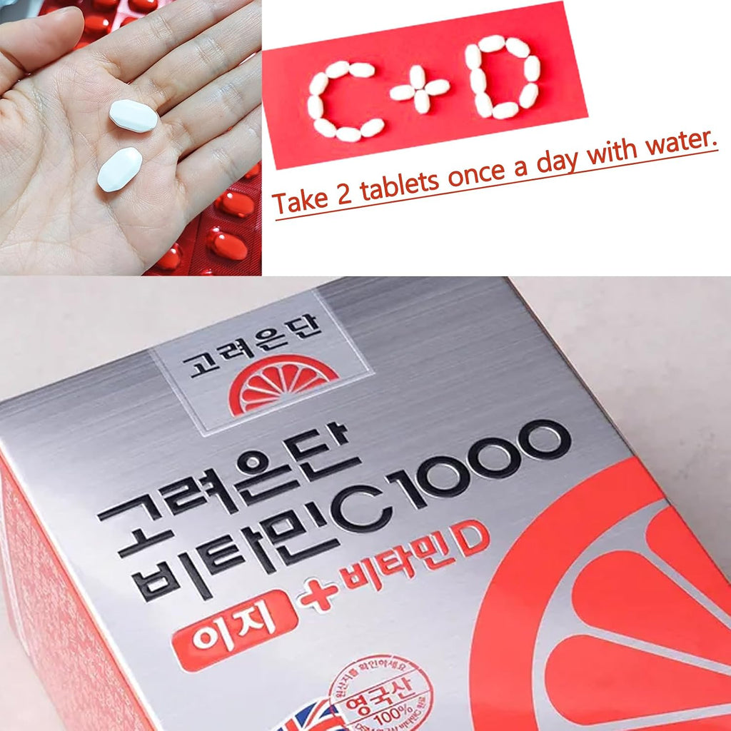 GIANANO Vitamina C+D 1000 mg / 1000 UI – 120 Comprimidos (60 Días)
