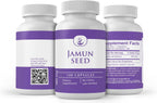 PURE ORIGINAL INGREDIENTS Cápsulas de Semilla de Jamun (100 Cápsulas) Siempre Puras, Sin Aditivos ni Rellenos, Verificado en Laboratorio