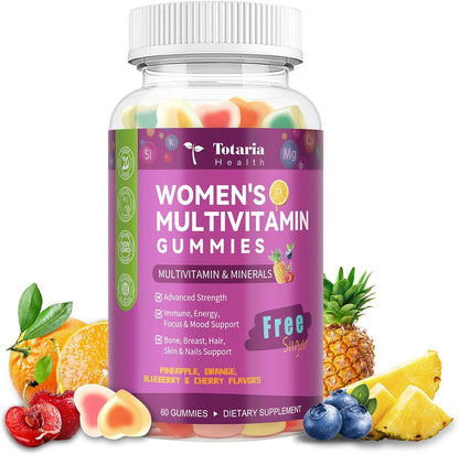 Totaria Multivitamínico para Mujeres sin – Vitaminas A, C y D3: contribuyen al funcionamiento normal del sistema – Image 1