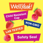 WellYeah Vitamina D3 5000 UI (125 mcg) Gominolas Extra Strength – Sabor Fresa – 60 Gominolas