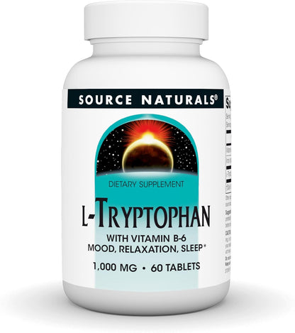 Source Naturals L-Tryptophan con Vitamina – Vitamina B-6: Contribuye al funcionamiento normal del sistema – Image 6