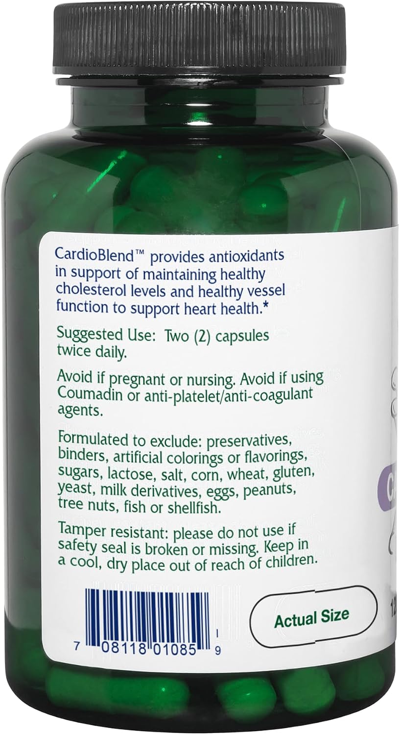 Vitanica CardioBlend – Apoyo Cardiovascular, Vegano, 120 Cápsulas