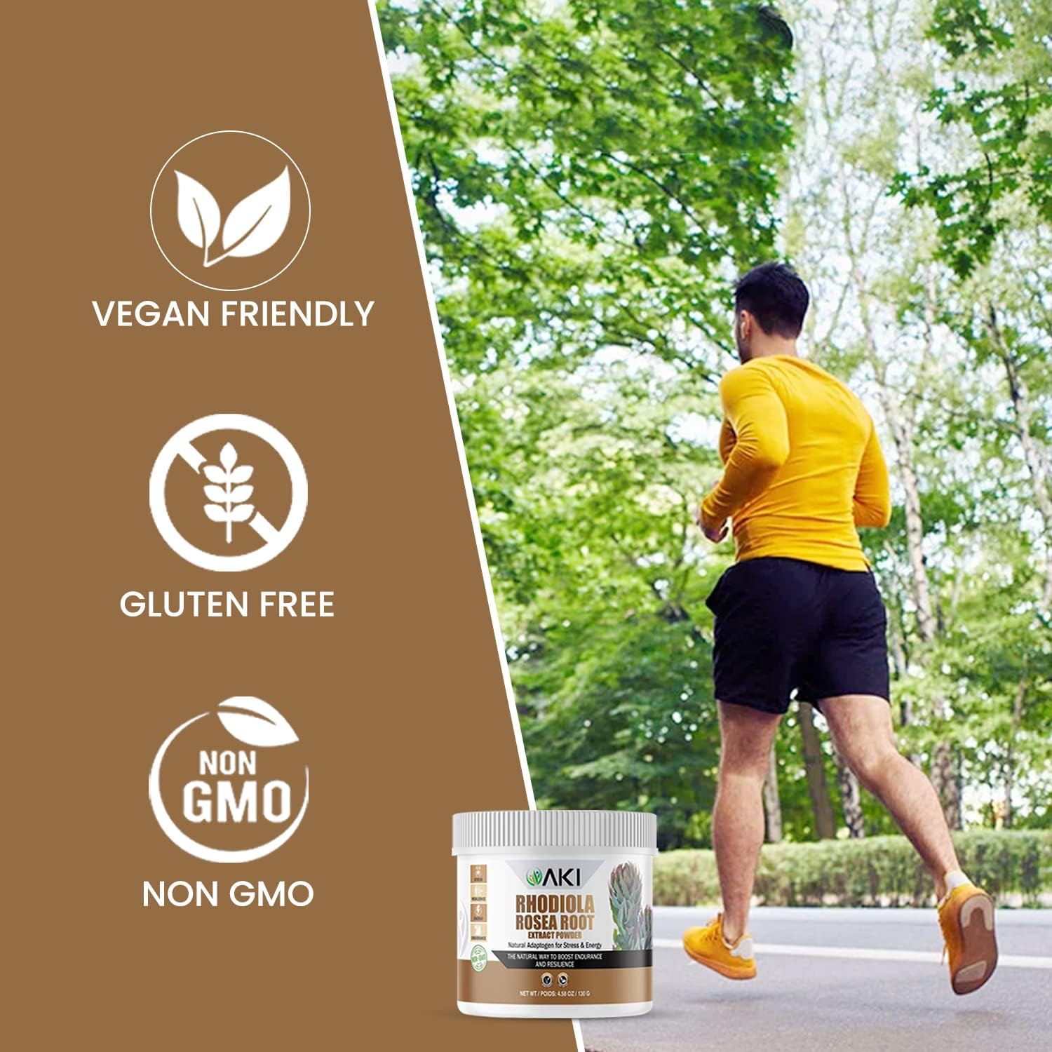 Rhodiola Rosea en Polvo (130g) - AKI