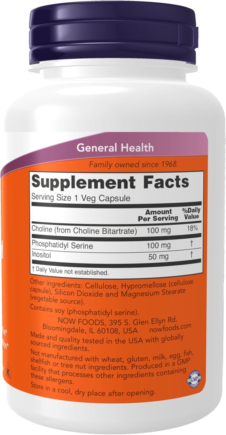 NOW Foods, Phosphatidyl Serine 100 mg, 120 Veg Capsules