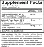 NusaPure Cápsulas de Castaño de Indias, 300 mg, 180 Cápsulas Veganas (No Transgénico, Vegano)