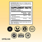 oppuland Vitamina D3 + K2 5000 UI - Tecnología Liposomal para Mayor Absorción - MK-7 Vitamina K2 100mcg - Ayuda al Metabolismo Óseo y del Calcio - 90 Cápsulas Blandas