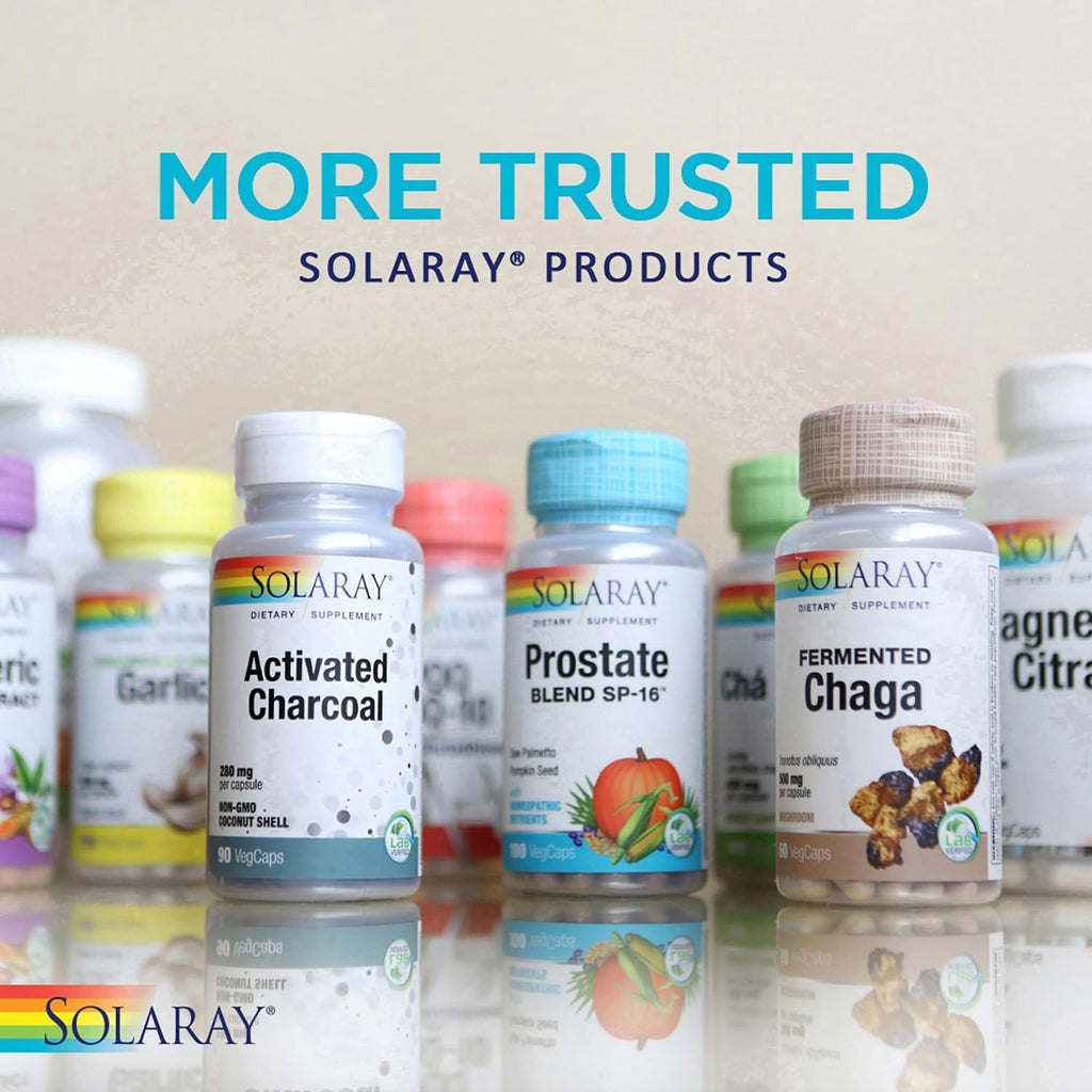 Solaray Beta Glucan with Vitamin C, 60 Vegetable Capsules