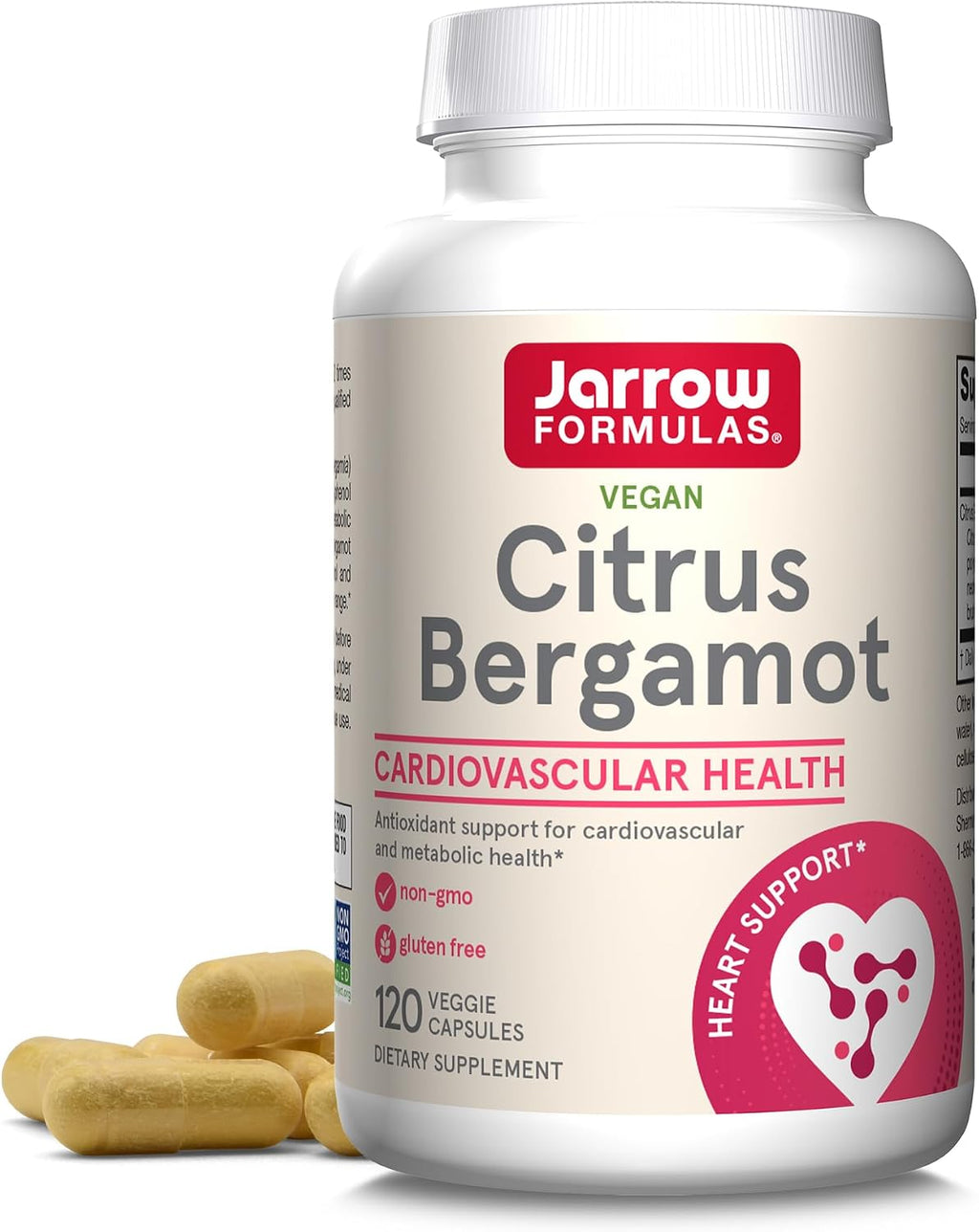 Citrus Bergamot 500 mg - 120 Cápsulas Veganas - Jarrow Formulas