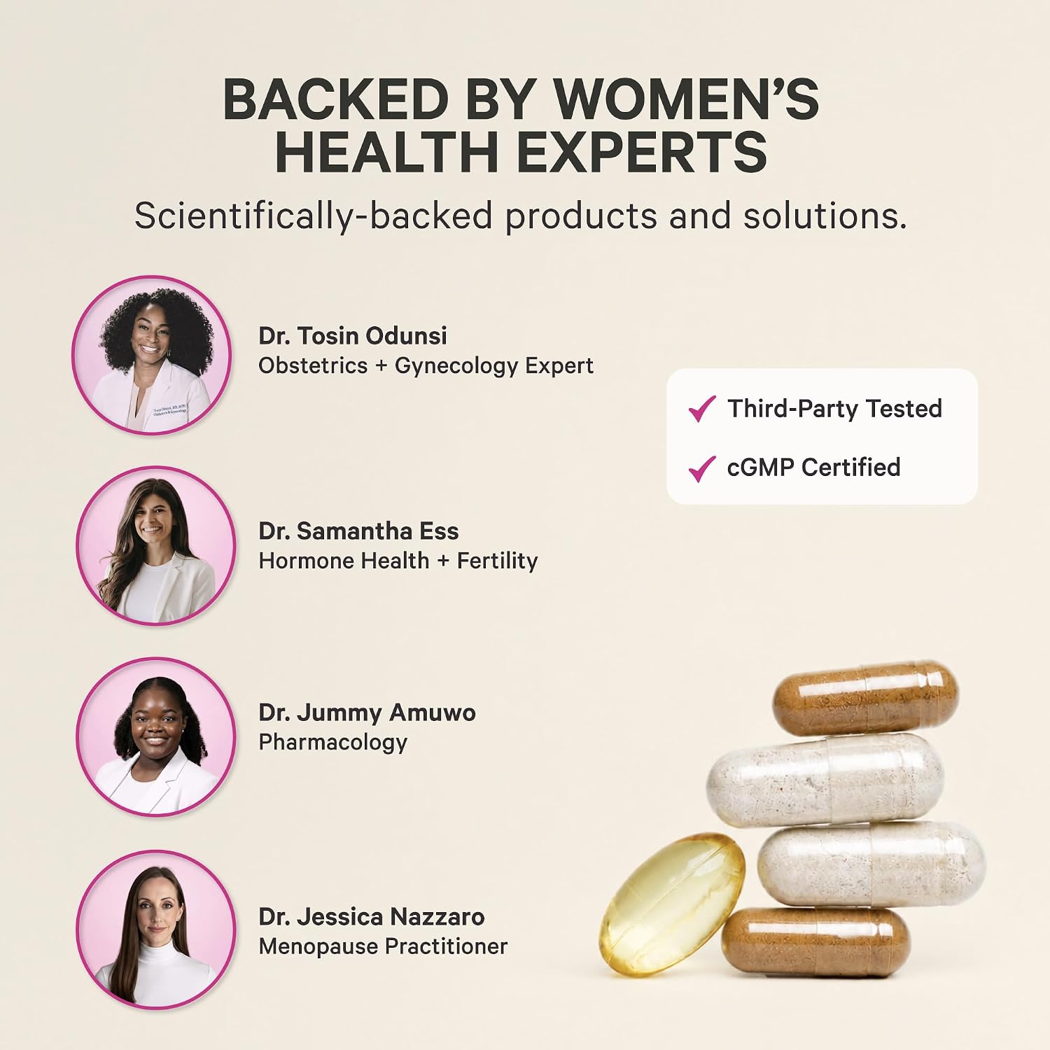 Pink Stork Hormone Balance Multivitamin for Women | Multivitamínico para Mujeres con Vitex, Ashwagandha y Magnesio | 60 Cápsulas Veganas