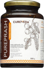 Veena Cureveda Pureprash Chyawanprash sin azúcar, a base de jaggery (500g)
