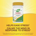 Nature's Way GABA (Ácido Gamma-Aminobutírico) - 250 mg, 60 Cápsulas Veganas