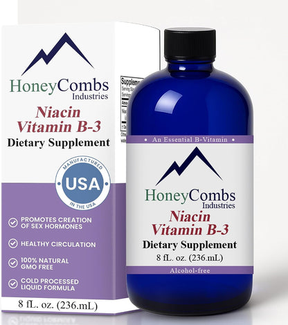 HoneyCombs Vitamina B3 Niacinamida Líquida - – Piel y mucosas: Contribuye al mantenimiento de la piel y las – Image 9