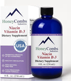 Vitamina B3 Niacina 80mg Gotas Líquidas - Suplemento de Niacina Líquida, Vegano, Sin OGM, Sin Alcohol - 30ml