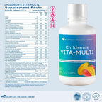 Mountain Meadow Herbs Children's Vita-Multi - Suplemento multivitamínico y mineral líquido para niños con luteína (473 ml)