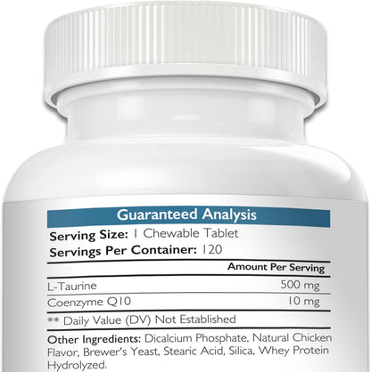 Nutrition Strength Taurina para Perros con Coenzima Q10 - Apoyo Cardíaco - 120 Comprimidos Masticables – Image 3