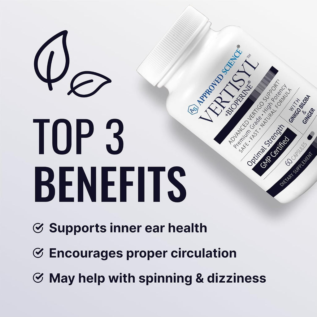 Approved Science VertiSyl - Ginkgo Biloba, Jengibre, Vitamina D3, BioPerine - 60 Cápsulas