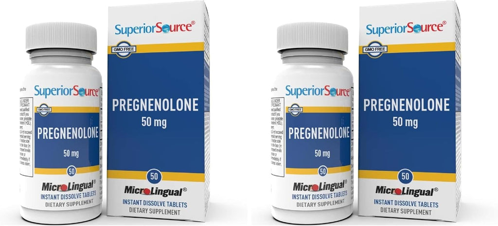 Superior Source Pregnenolona 50 mg – 50 Comprimidos de Disolución Instantánea