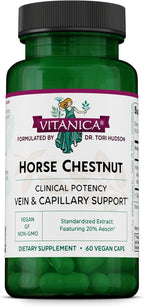 Vitanica Castaño de Indias - Suplemento para la Salud de las Venas y Circulación - 60 Cápsulas Veganas