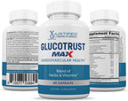 Justified Laboratories Glucotrust Max 1295mg - 300 Cápsulas (5 Envases)