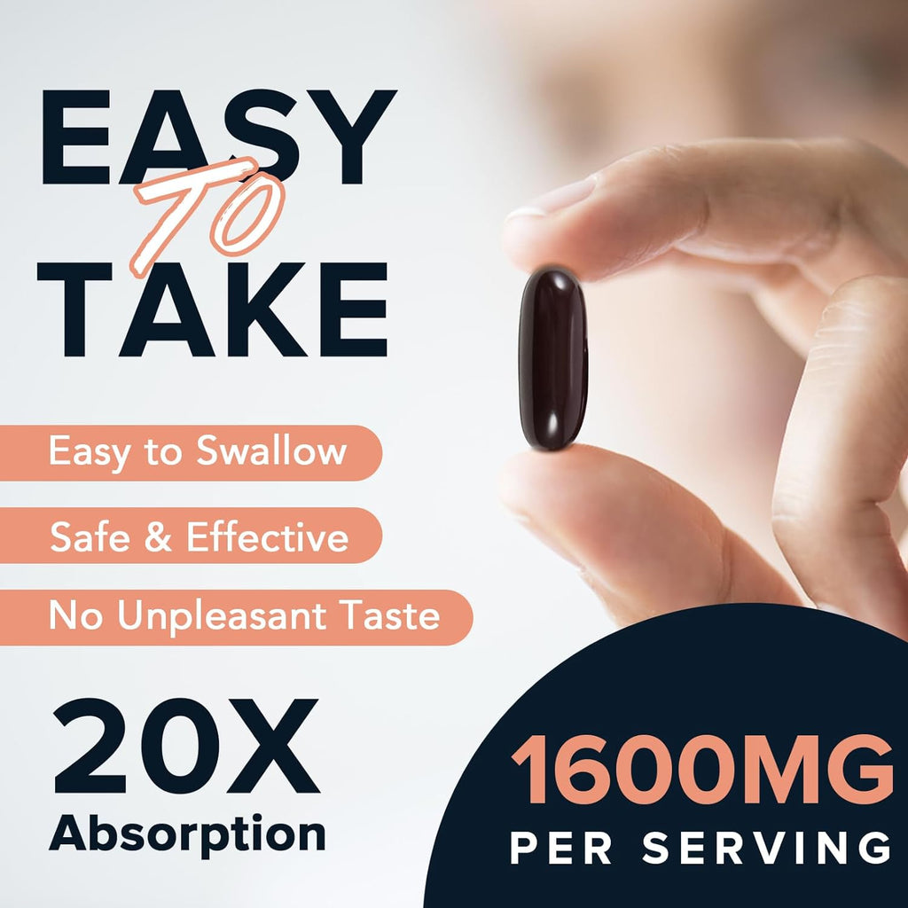 Fabamax 1600 mg Liposomal NAD+ - 98% Pureza, Absorción Superior, 120 Cápsulas Blandas