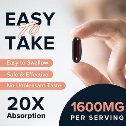 Fabamax 1600 mg Liposomal NAD+ - 98% Pureza, Absorción Superior, 120 Cápsulas Blandas – Image 4