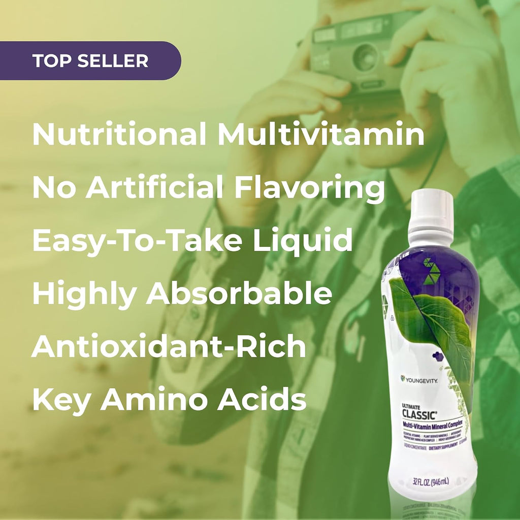 Youngevity Ultimate Classic - Multivitamínico y Mineral Líquido de Alta Absorción