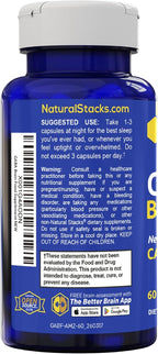 GABA Brain Food - Suplemento con L-Citrulina y Extracto de Semilla de Uva - Apoya la Calma y la Relajación - 120 Cápsulas