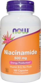 Niacinamida 500mg, 100 Cápsulas (Paquete de 2)