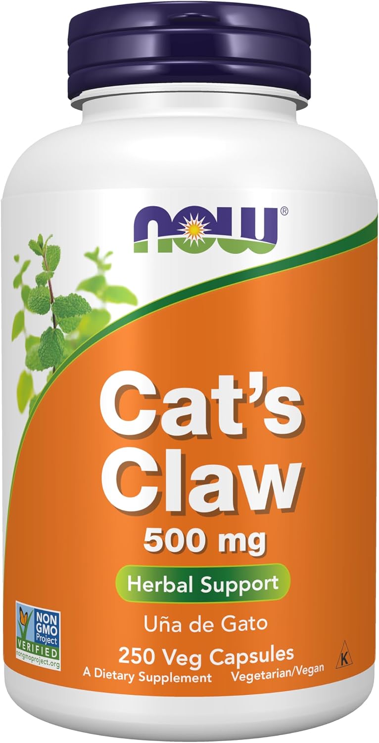 NOW Foods - Uña de Gato 500 mg, 100 Cápsulas Vegetales