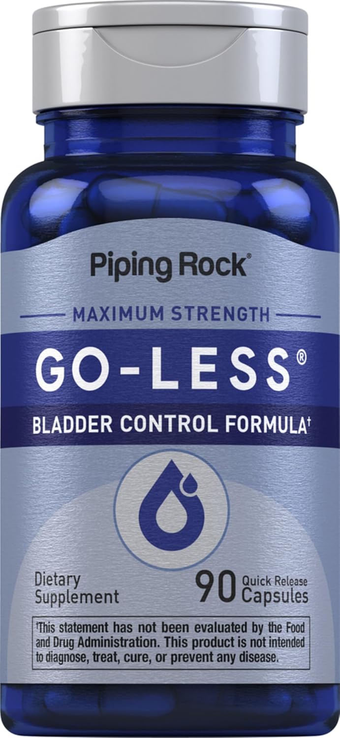 Piping Rock Bladder Control Capsules, 90 Capsules, Pumpkin Seed Extract, Maximum Strength Formula, Non-GMO, Gluten Free