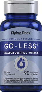 Piping Rock Bladder Control Capsules, 90 Capsules, Pumpkin Seed Extract, Maximum Strength Formula, Non-GMO, Gluten Free