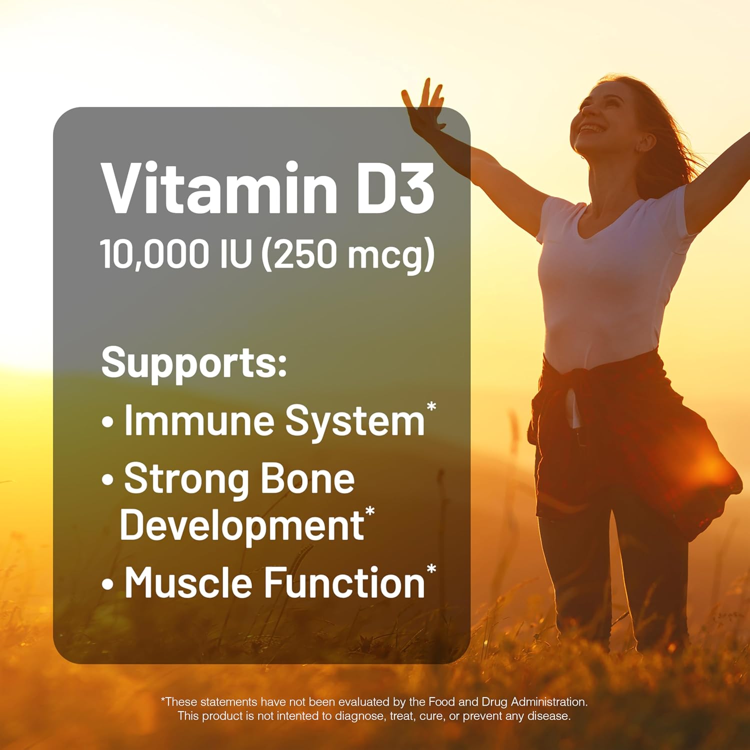 NatureWise Vitamina D3 10.000 UI (250 mcg) - 90 Cápsulas Blandas