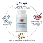FullWell Multivitamínico para Hombres - 120 Cápsulas (30 Dosis)