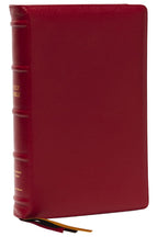 Santa Biblia KJV: Letra Grande de Una Columna con 43,000 Referencias Cruzadas al Final del Versículo, Piel de Cabra Roja, Colección Premier, Tamaño Personal, Letra Roja: Versión King James