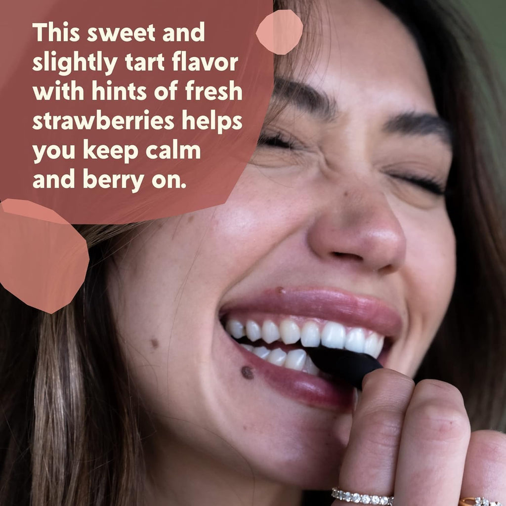 PYM Berry Mood Chews – Gominolas de Apoyo para el Estrés y Ánimo, 20 unidades | 130 mg de GABA y 90 mg de L-Teanina