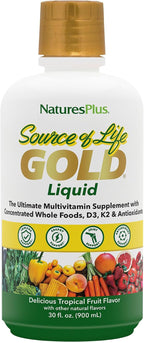 NaturesPlus Source of Life GOLD Multivitamínico Líquido - 2 Pack (2 x 887 ml)