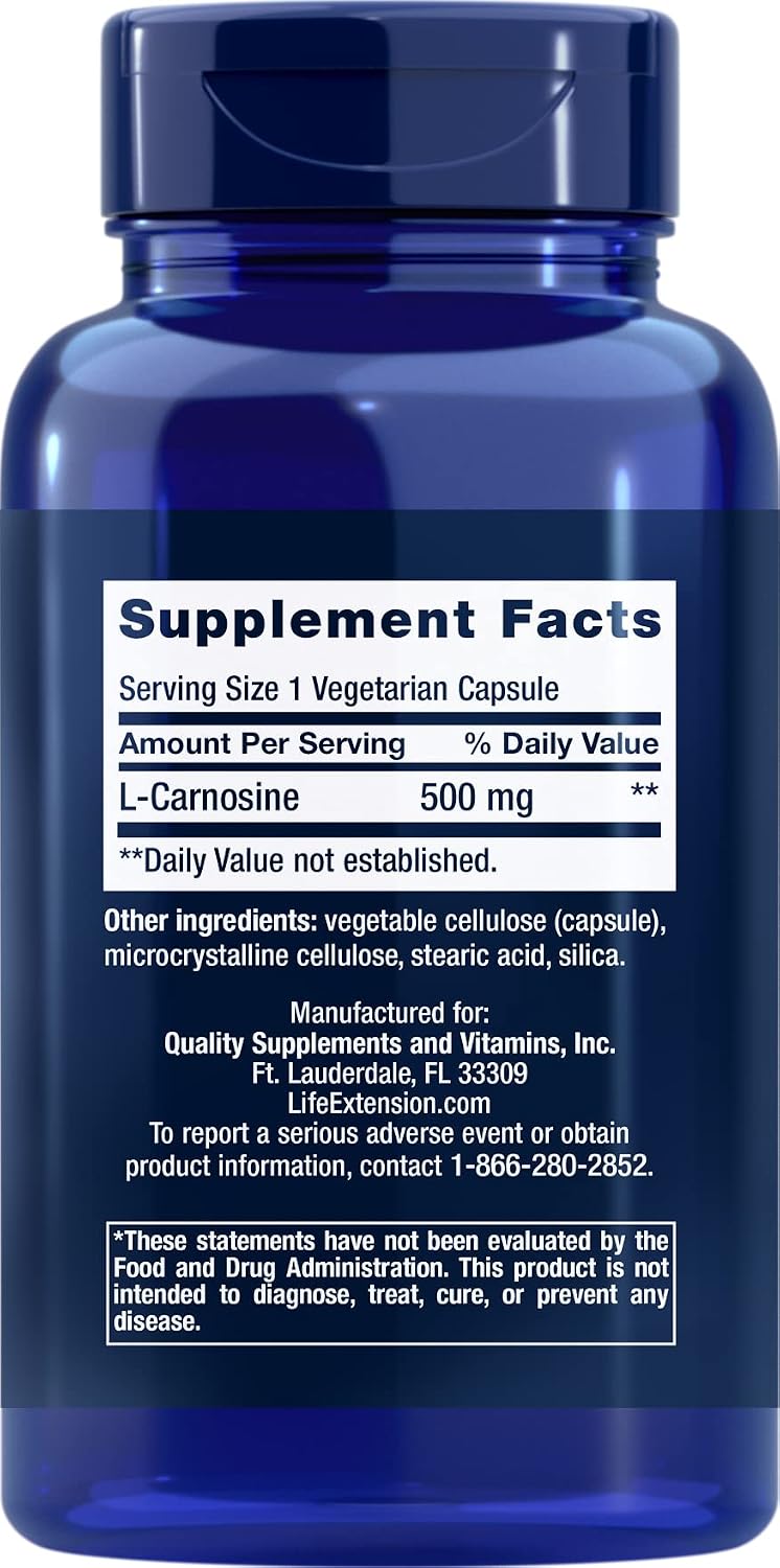Carnosina de Life Extension – 60 Cápsulas